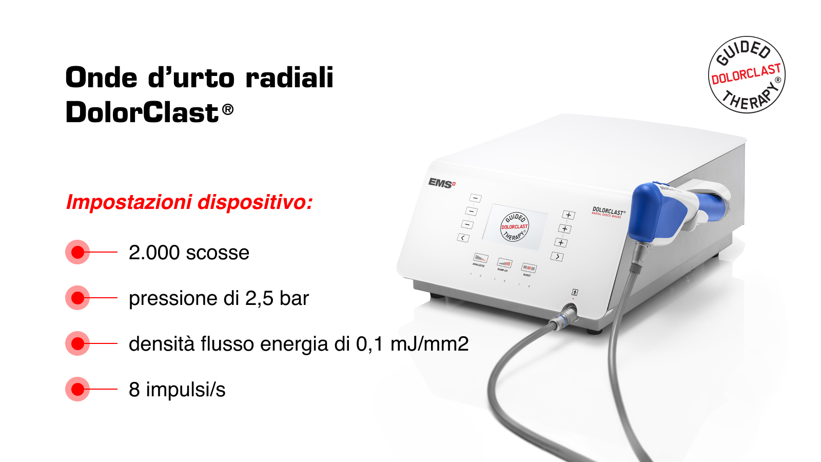 Parametri delle onde d'urto DolorClast